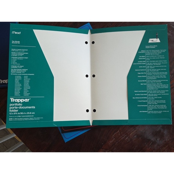 Vtg 6 Pack Mead Trapper Keeper Portfolio 2 Pocket 3 Ring Color Folders 1996 READ - Picture 9 of 16